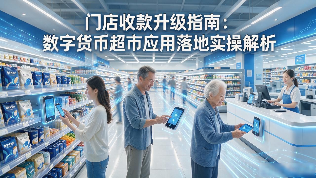 数字货币超市应用_传统收银柜台静默迭代_数字货币超市应用