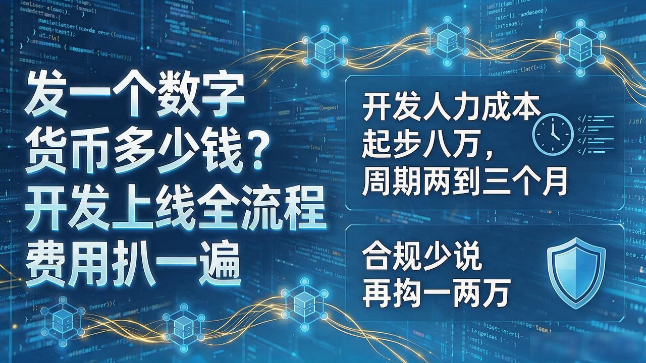 发一个数字货币多少钱？开发上线全流程费用扒一遍