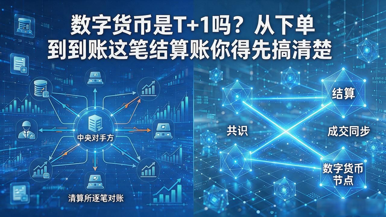 数字货币是T+1吗？从下单到到账这笔结算账你得先搞清楚