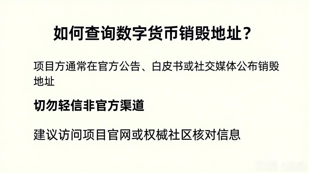 如何查询数字货币销毁地址？
