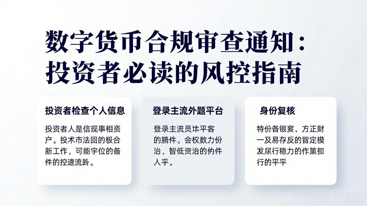 数字货币合规审查通知：投资者必读的风控指南