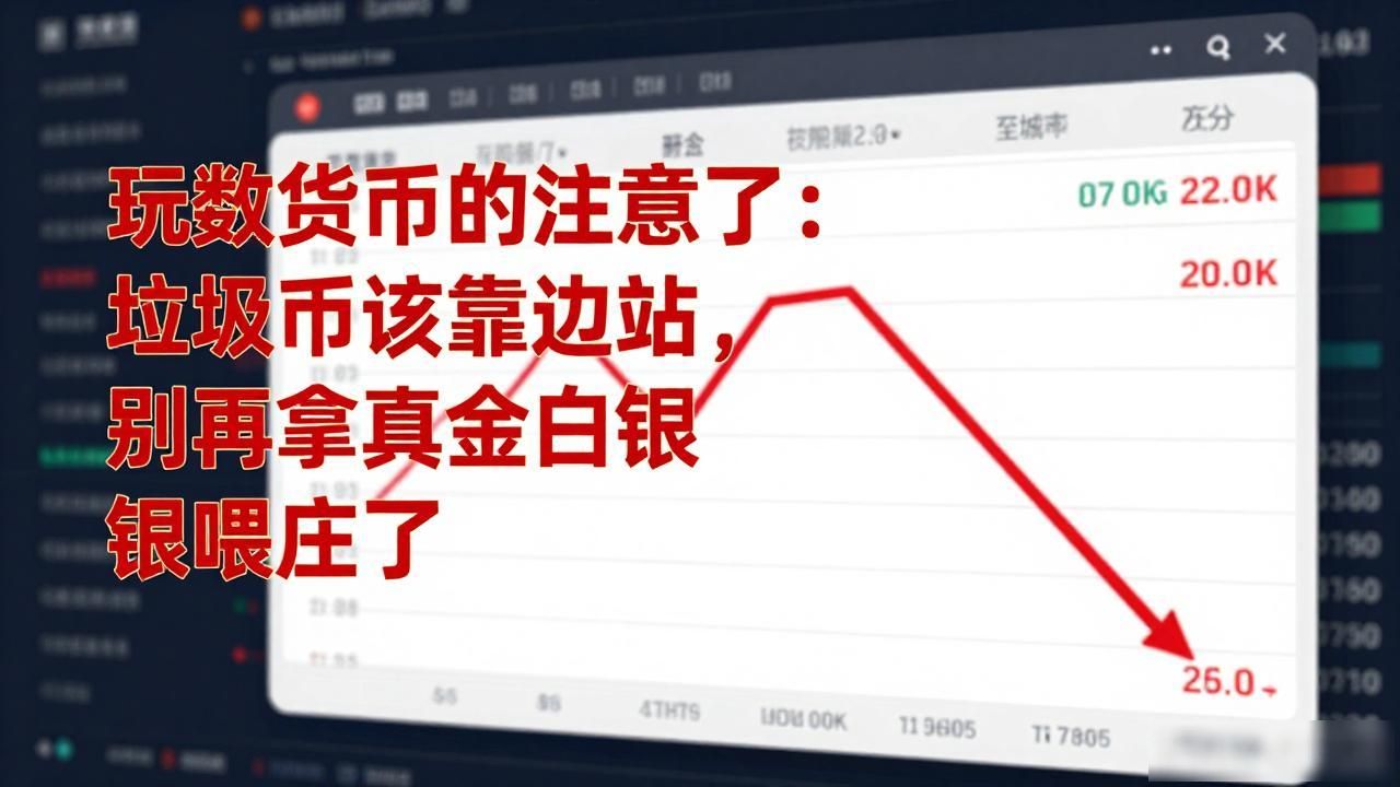 玩数字货币的注意了：垃圾币该靠边站，别再拿真金白银喂庄了