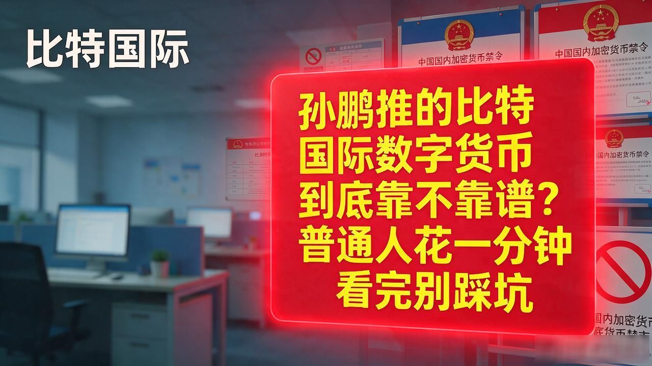 孙鹏推的比特国际数字货币到底靠不靠谱？普通人花一分钟看完别踩坑