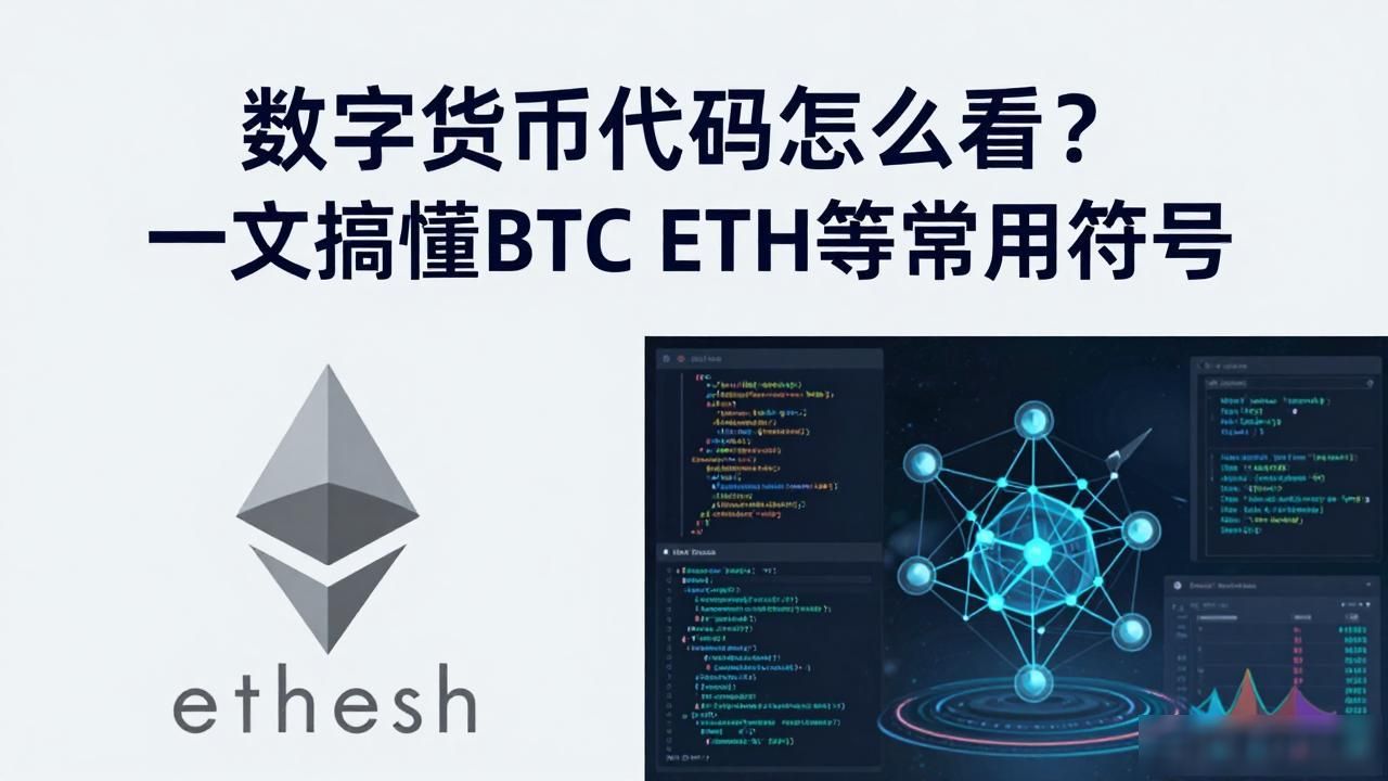 数字货币代码怎么看？一文搞懂BTC ETH等常用符号