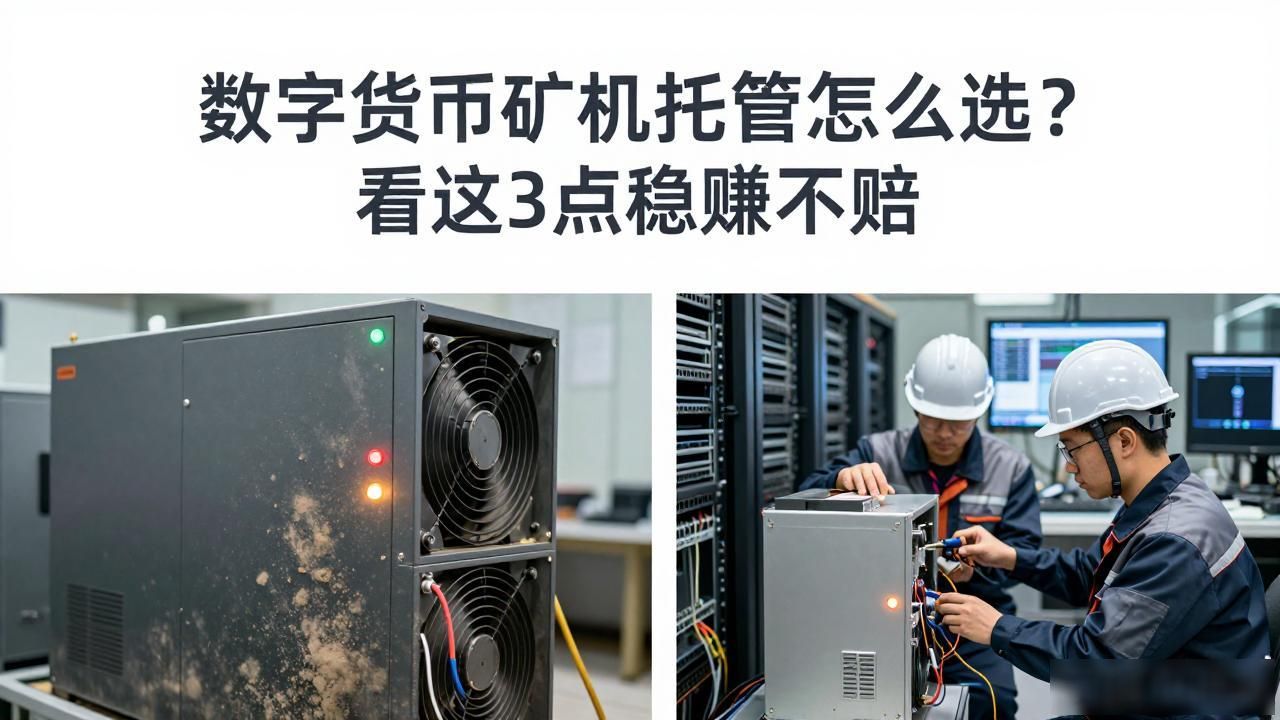 数字货币矿机托管怎么选？看这3点稳赚不赔