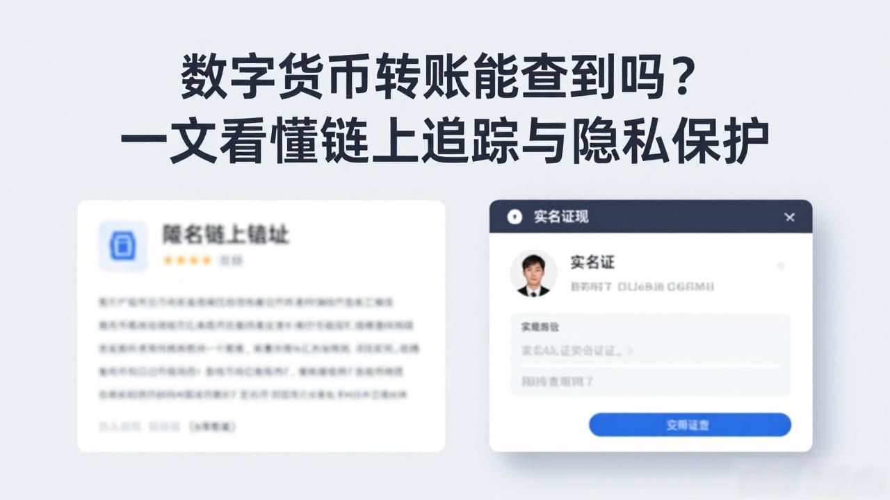 数字货币转账能查到吗？一文看懂链上追踪与隐私保护