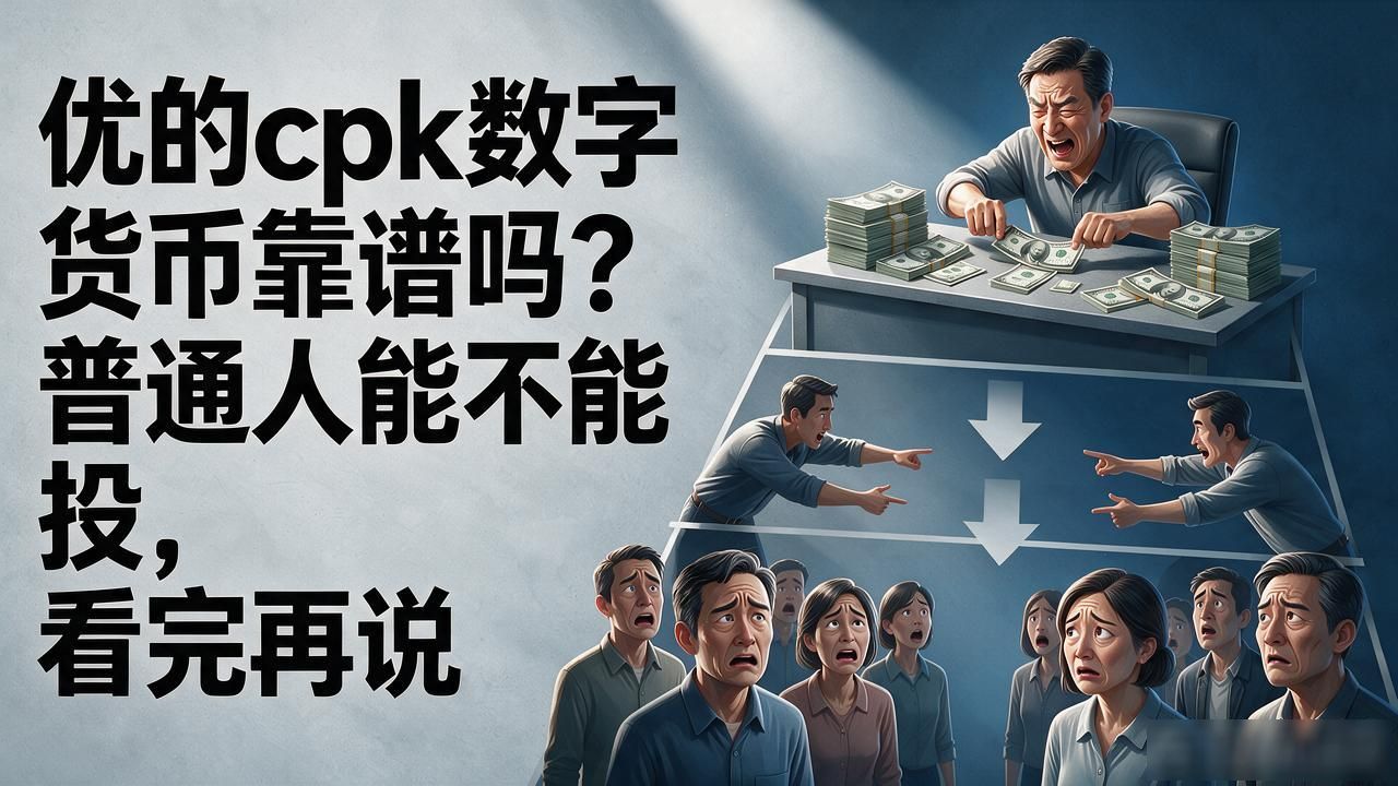 优的cpk数字货币靠谱吗？普通人能不能投，看完再说