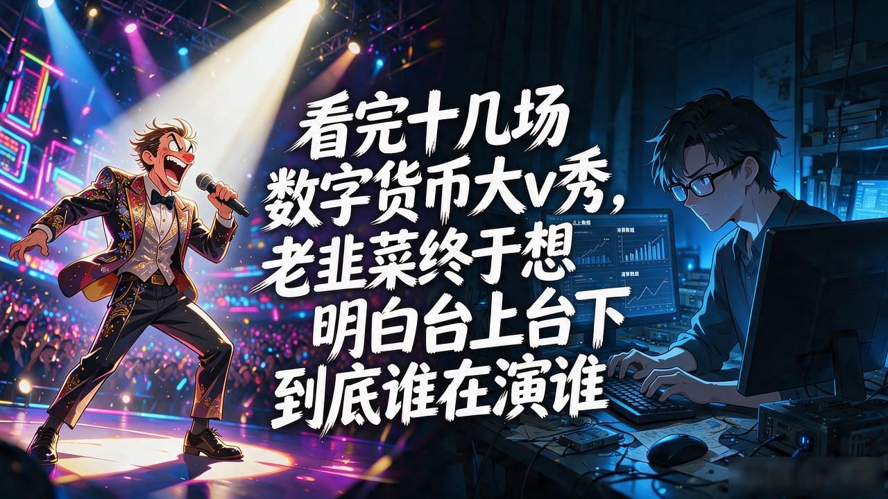 看完十几场数字货币大v秀，老韭菜终于想明白台上台下到底谁在演谁