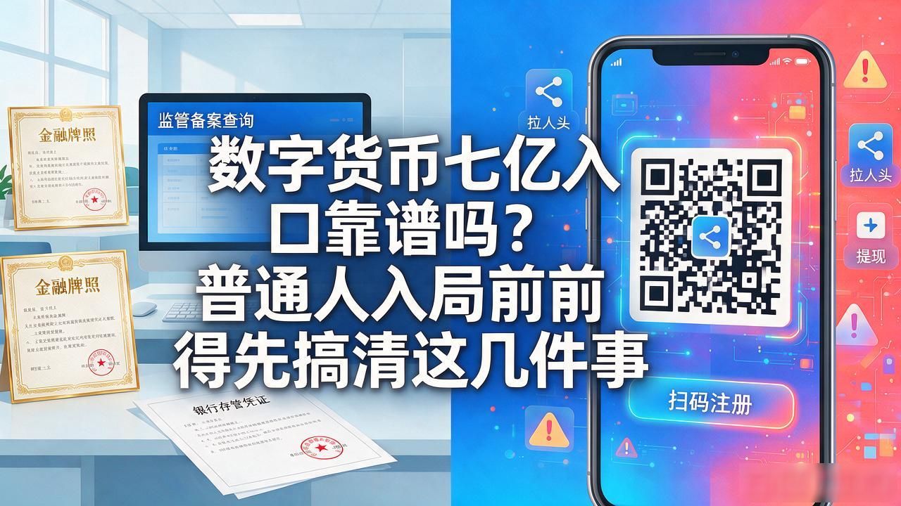 数字货币七亿入口靠谱吗？普通人入局前得先搞清这几件事
