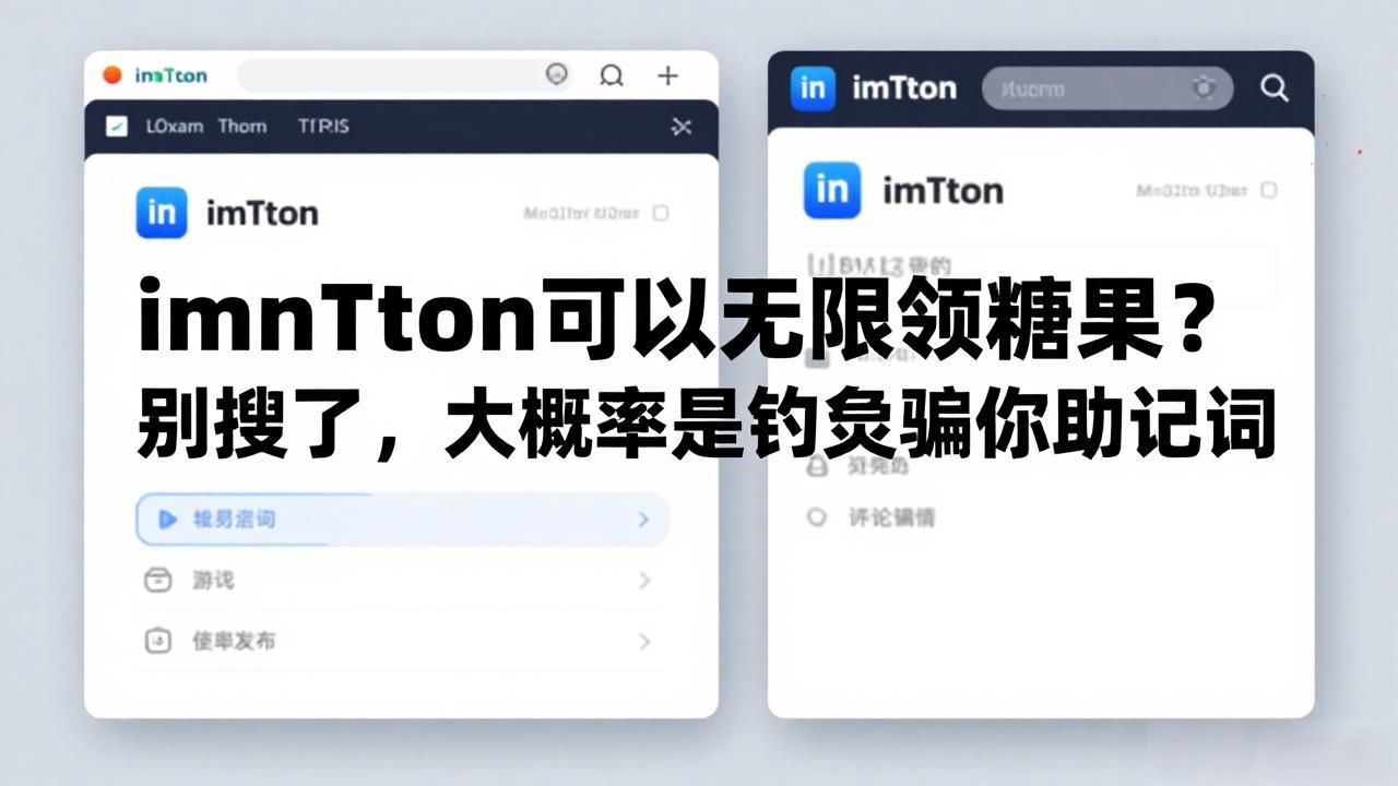 imToken可以无限领糖果？别搜了，大概率是钓鱼骗你助记词