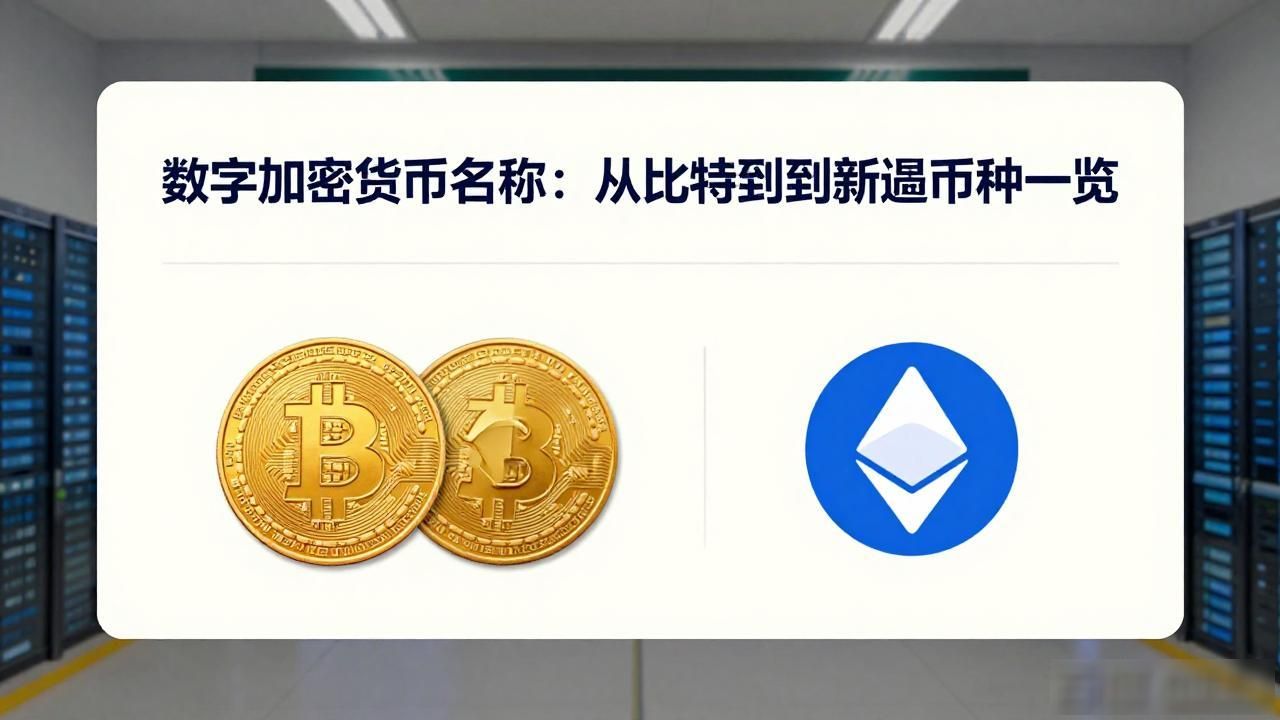数字加密货币名称大全：从比特币到新兴币种一览