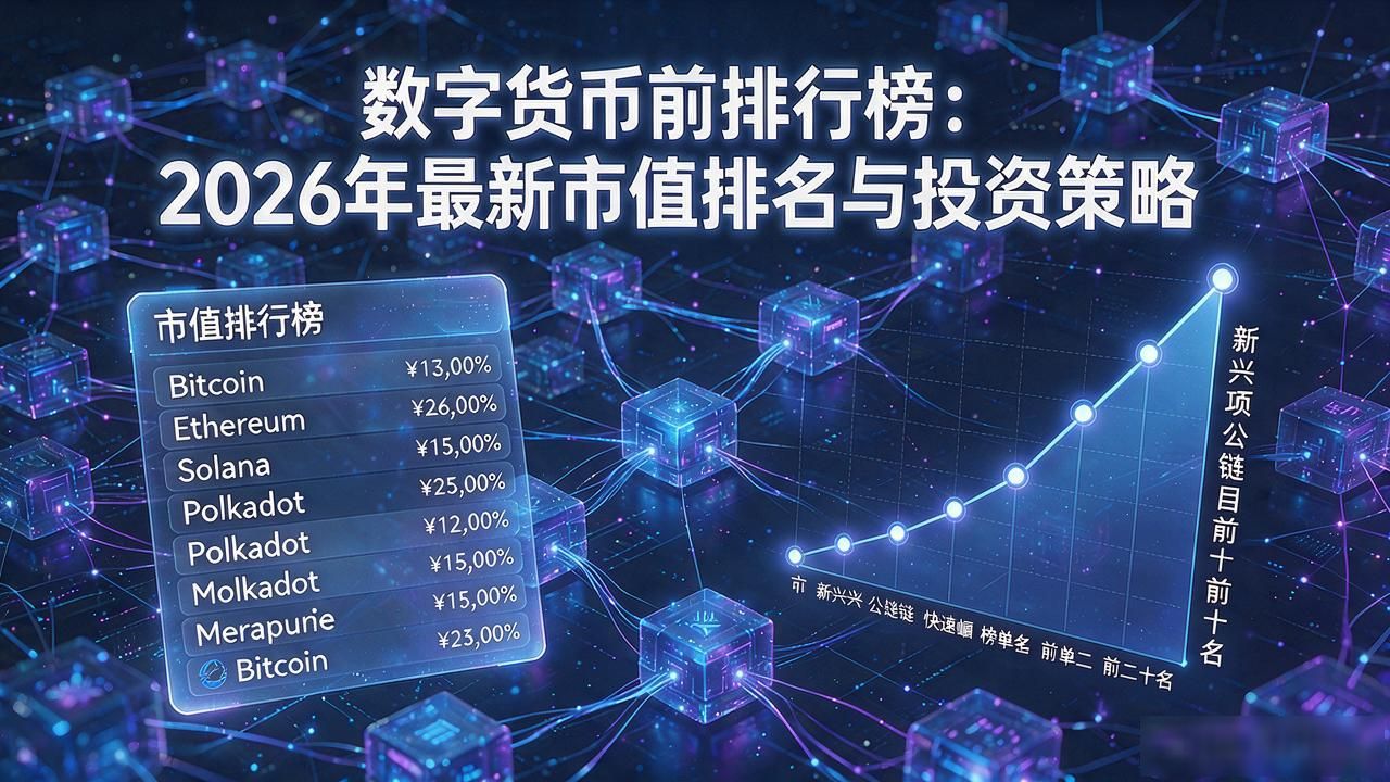 数字货币前排行榜：2026年最新市值排名与投资策略