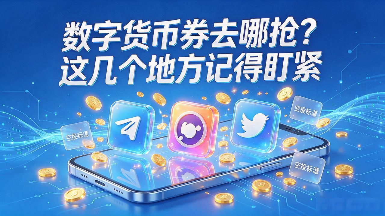 数字货币券去哪抢？这几个地方记得盯紧