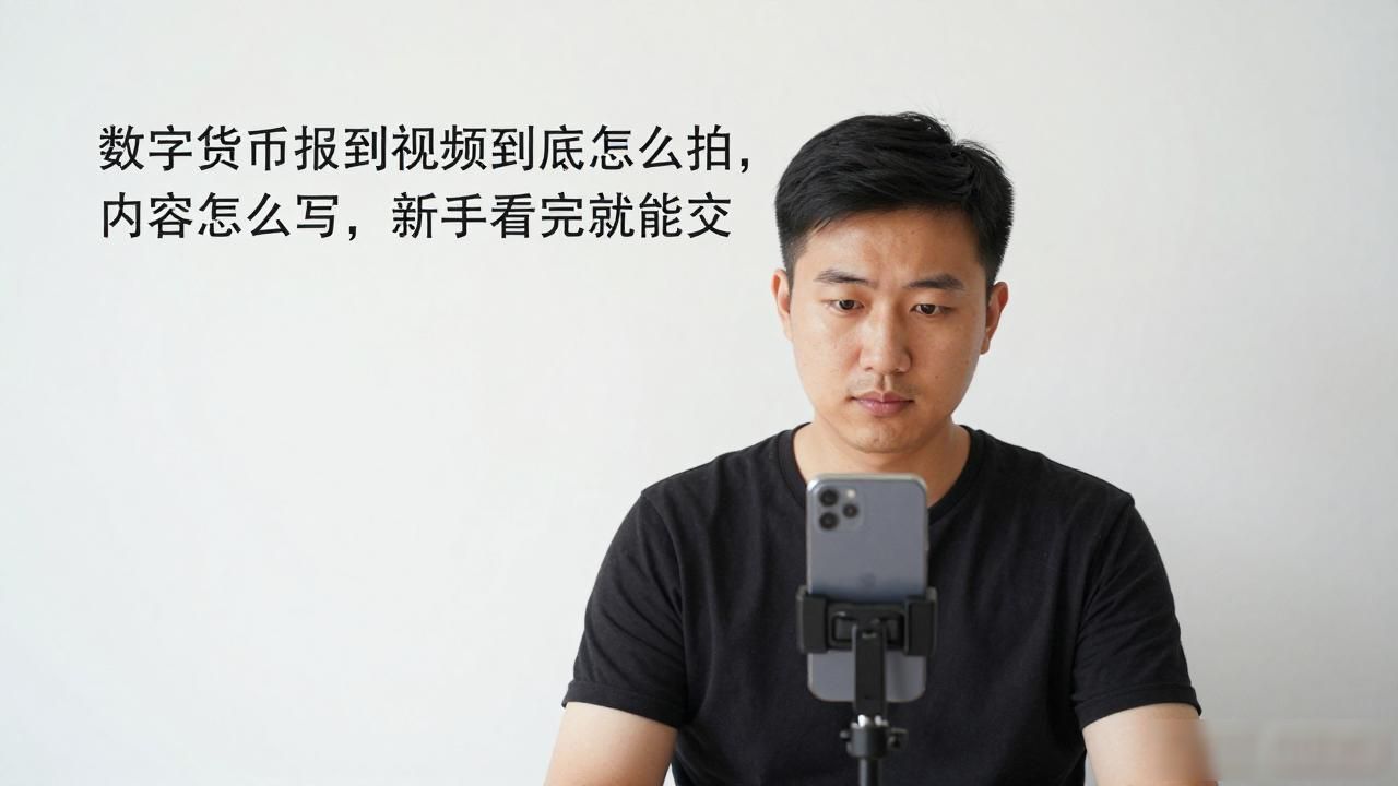 数字货币报到视频到底怎么拍，内容怎么写，新手看完就能交