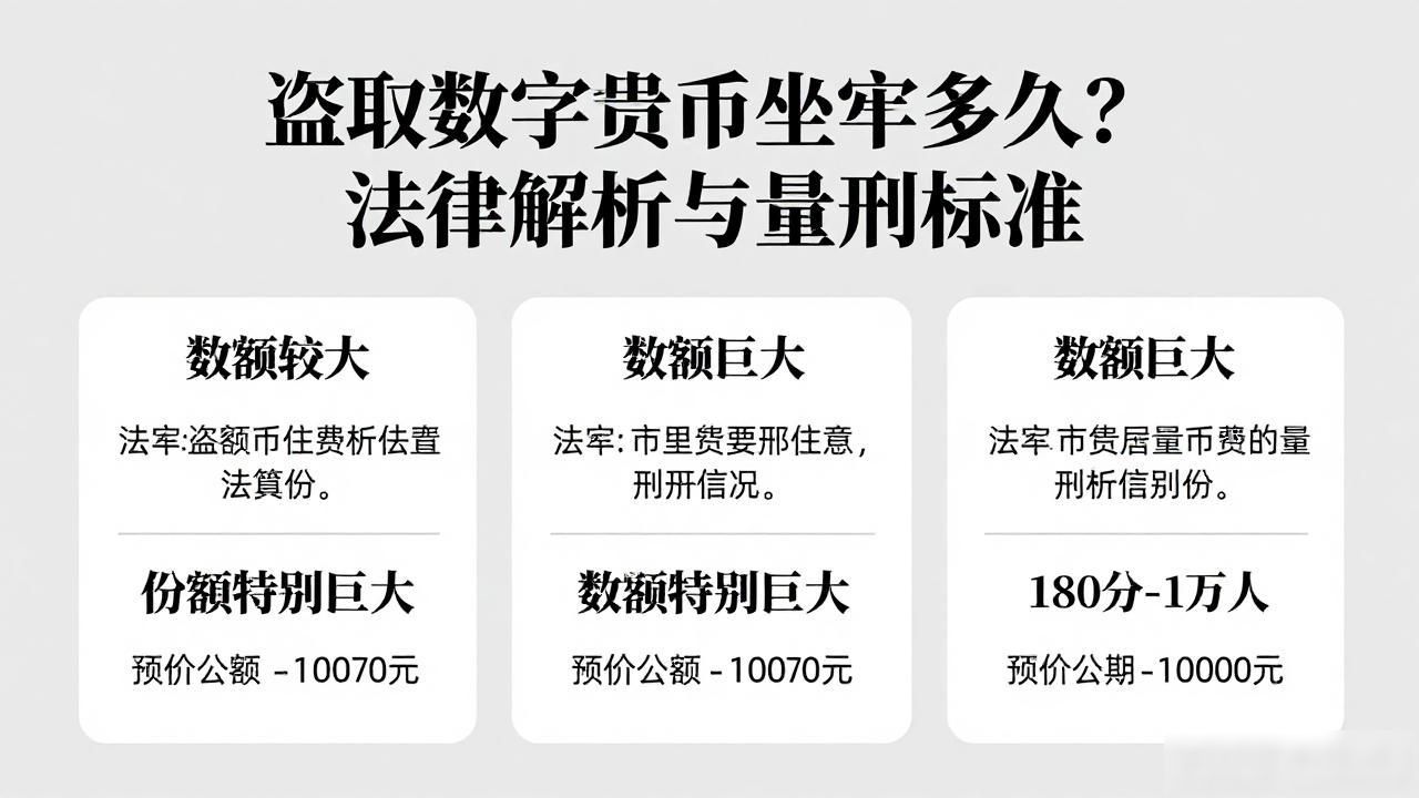 盗取数字货币坐牢多久？法律解析与量刑标准
