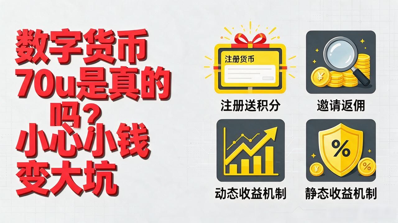 数字货币70u是真的吗？小心小钱变大坑