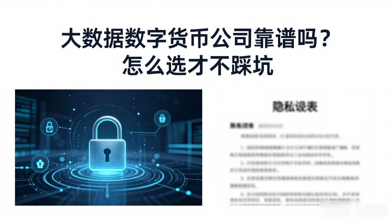 大数据数字货币公司靠谱吗？怎么选才不踩坑
