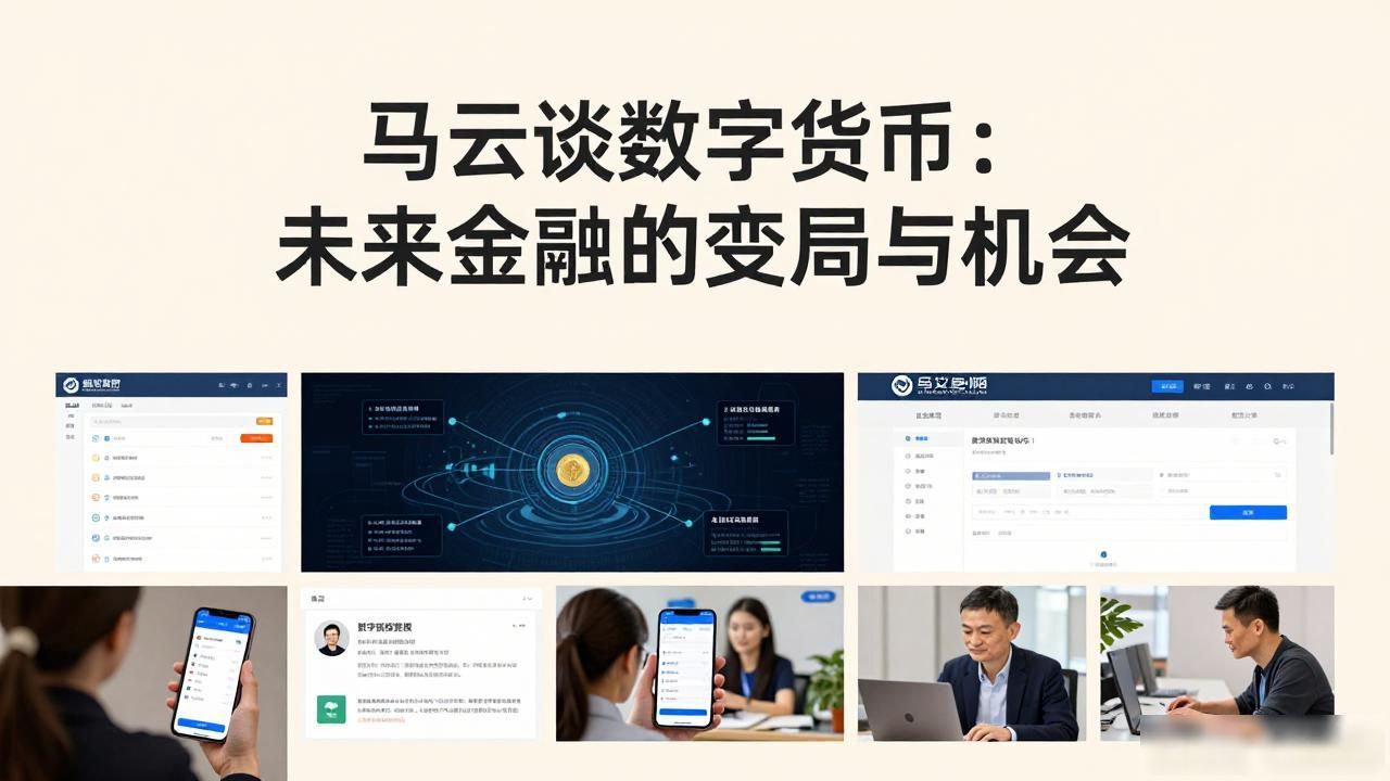 马云谈数字货币：未来金融的变局与机会