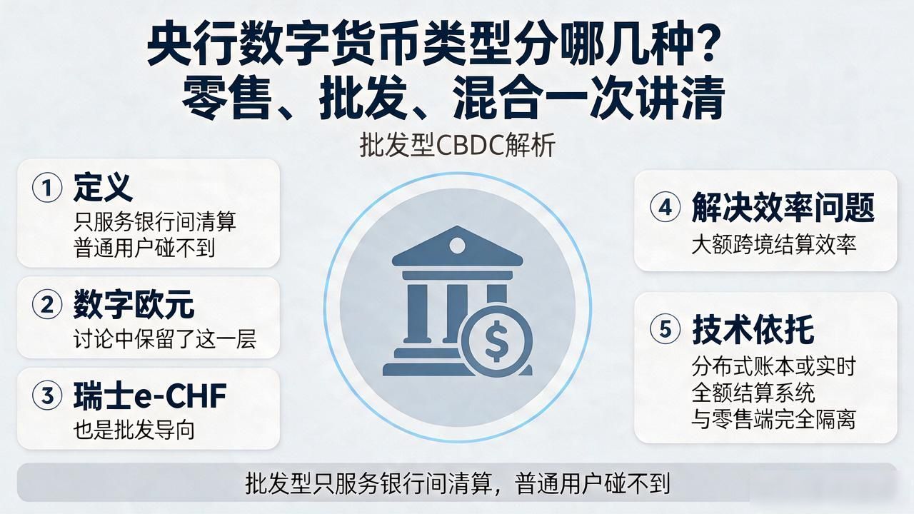 央行数字货币类型分哪几种？零售、批发、混合一次讲清
