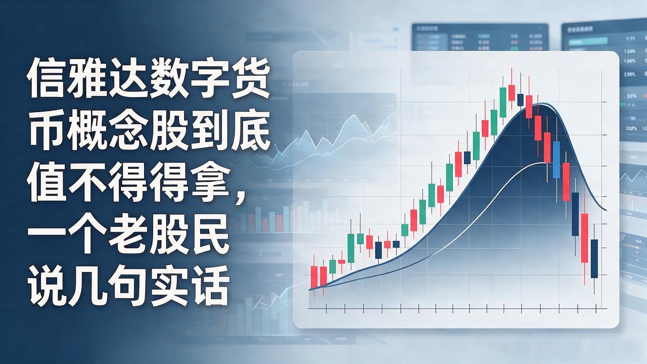 信雅达数字货币概念股到底值不值得拿，一个老股民说几句实话