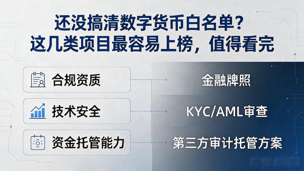 还没搞清数字货币白名单？这几类项目最容易上榜，值得看完