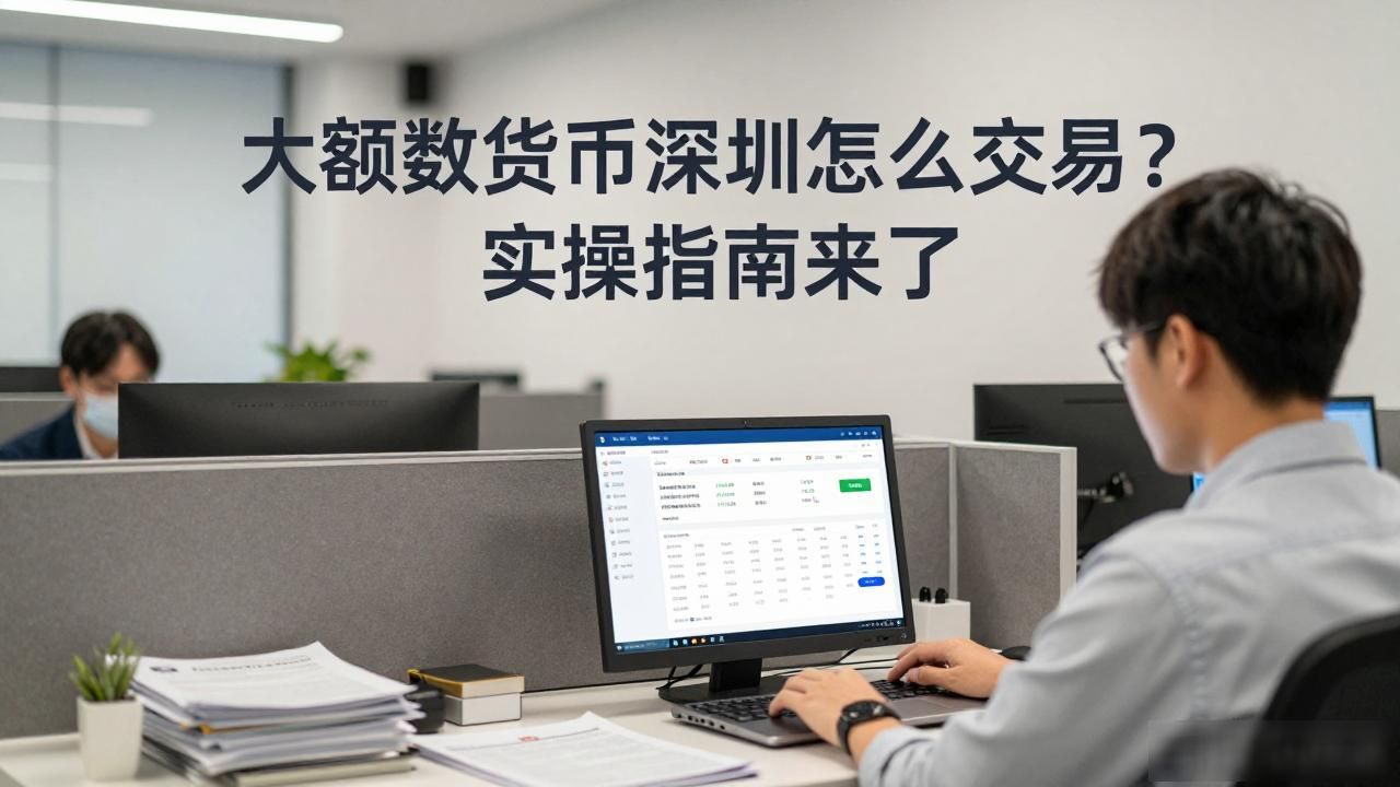 大额数字货币深圳怎么交易？实操指南来了