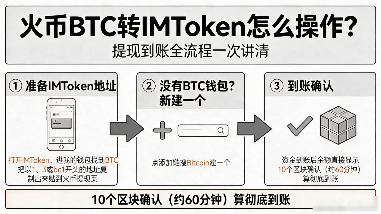 火币BTC转IMToken怎么操作？提现到账全流程一次讲清