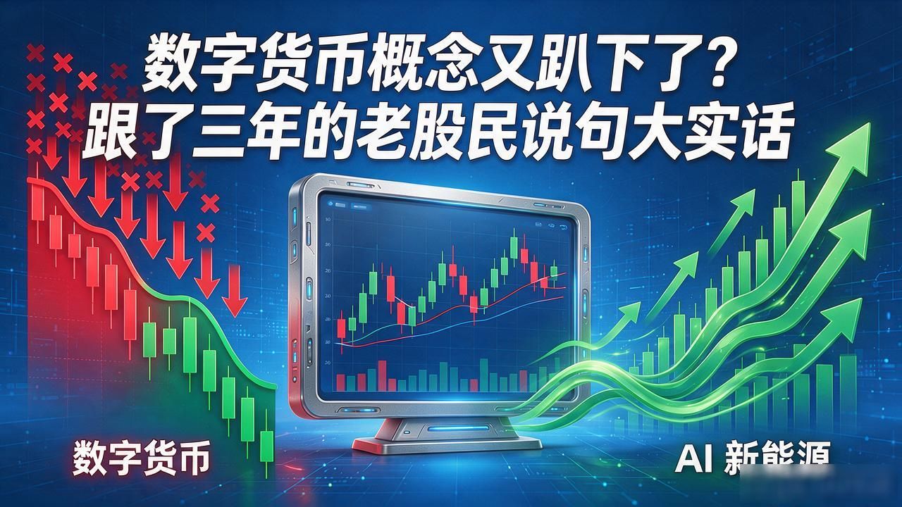数字货币概念又趴下了？跟了三年的老股民说句大实话