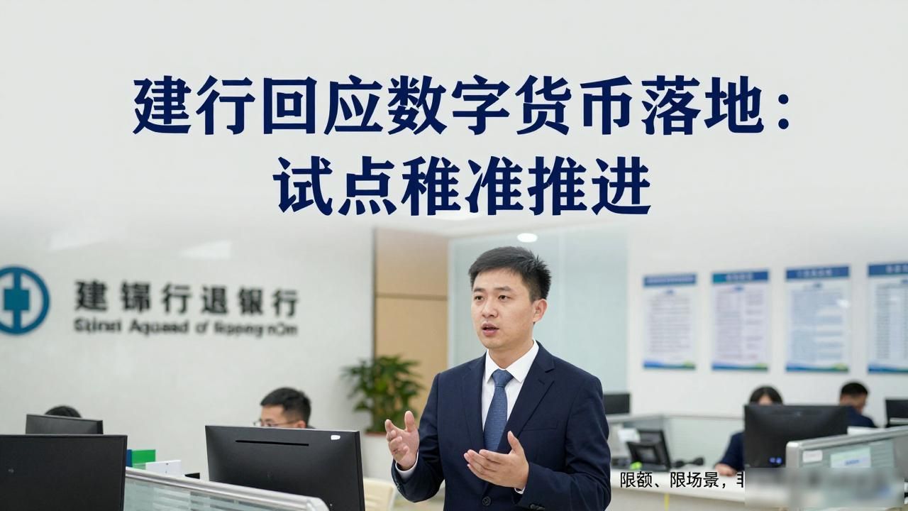 建行回应数字货币落地：试点稳步推进