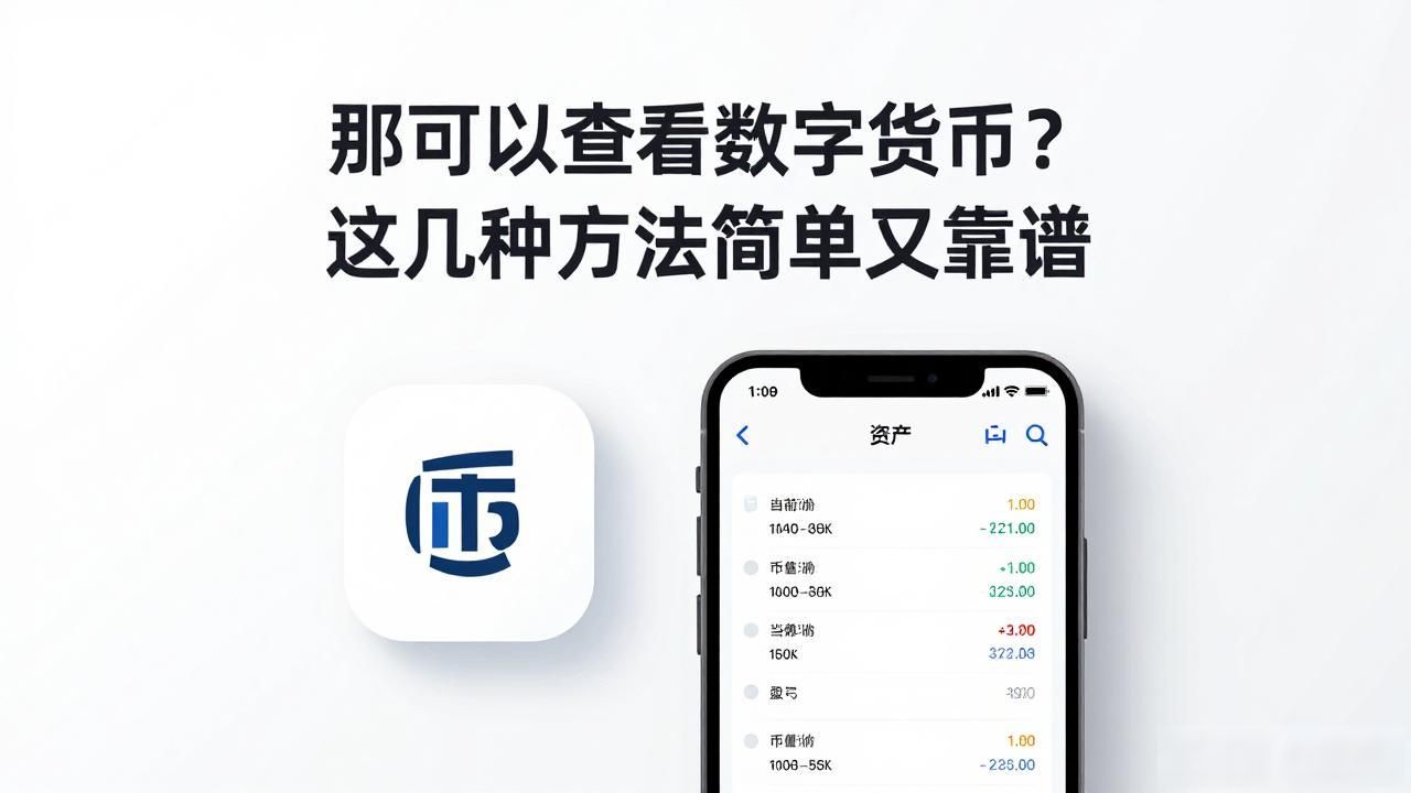 那可以查看数字货币？这几种方法简单又靠谱