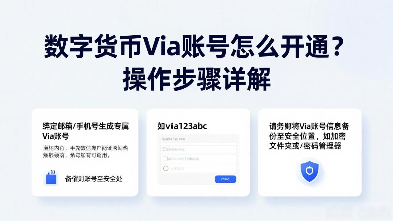 数字货币Via账号怎么开通？操作步骤详解