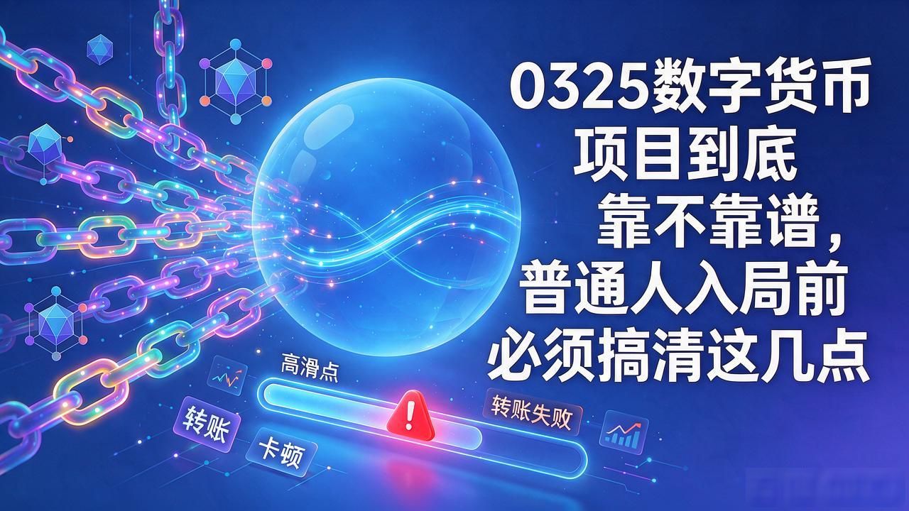0325数字货币项目到底靠不靠谱，普通人入局前必须搞清这几点