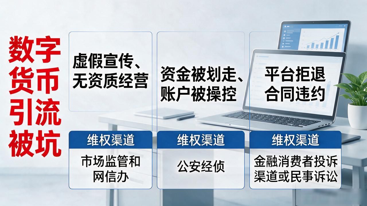 数字货币引流被坑，到底该告谁？递错部门投诉就白跑了