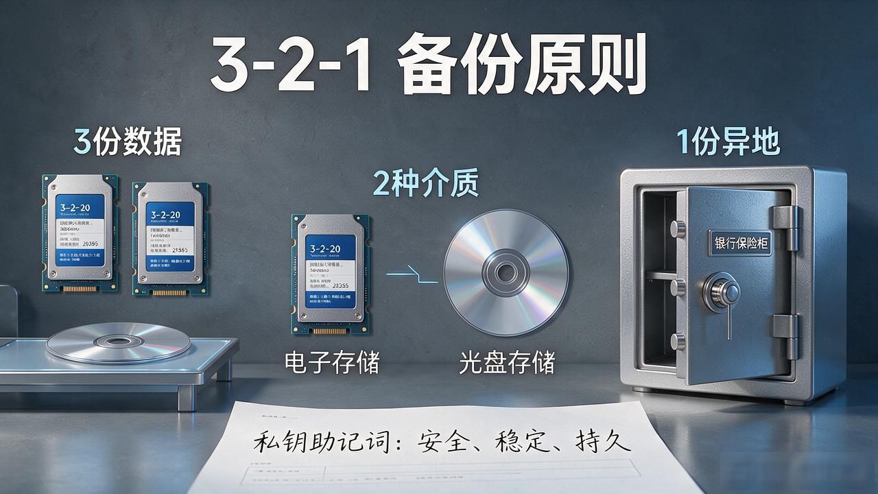 数字货币冷存储硬盘怎么选？备份防丢，这几件要紧事别马虎