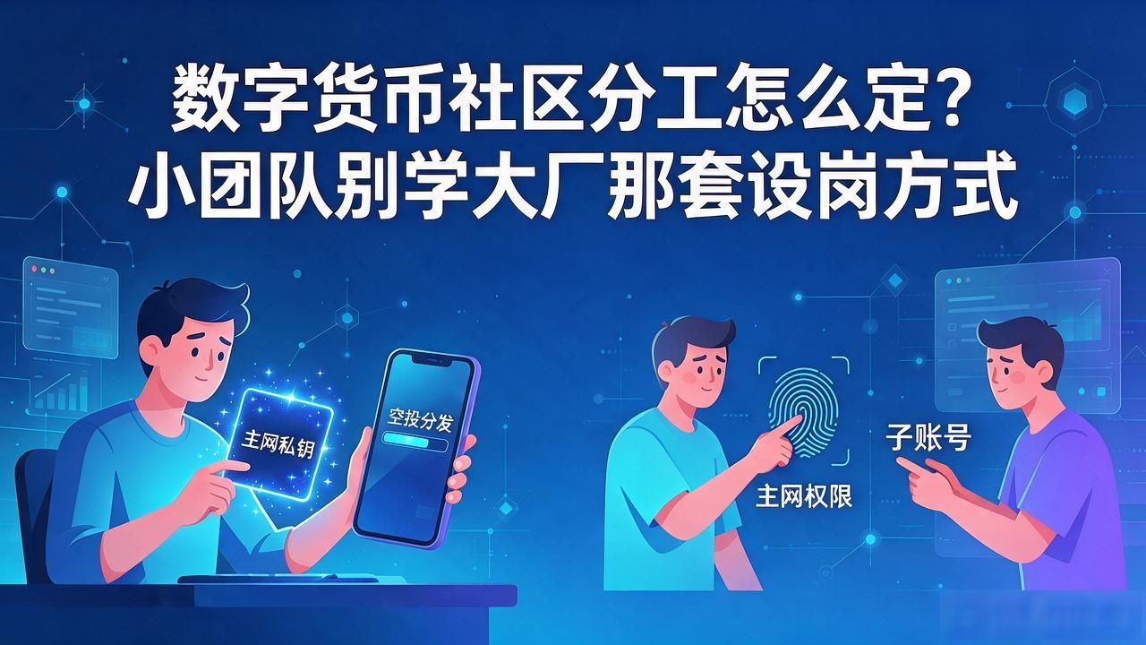 数字货币社区分工怎么定？小团队别学大厂那套设岗方式