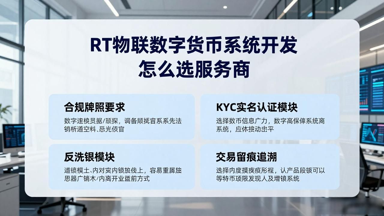 RT物联数字货币系统开发 怎么选服务商