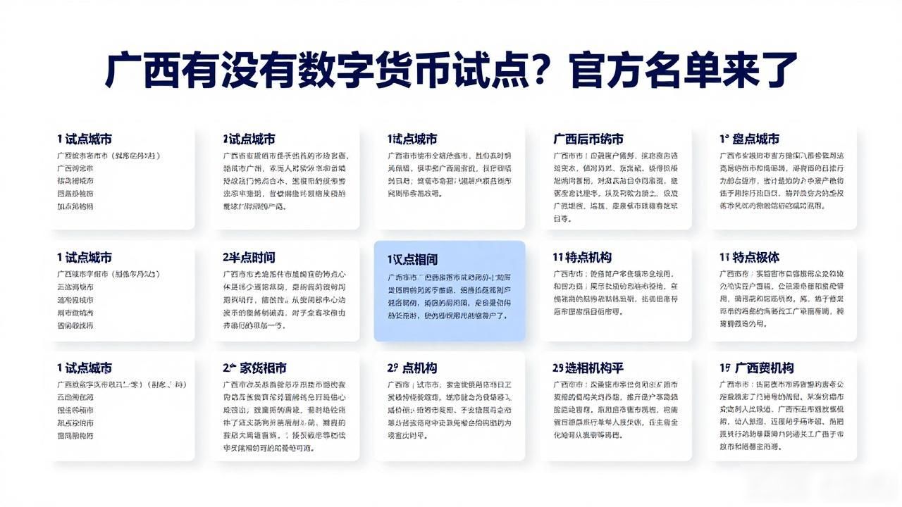 广西有没有数字货币试点？官方名单来了
