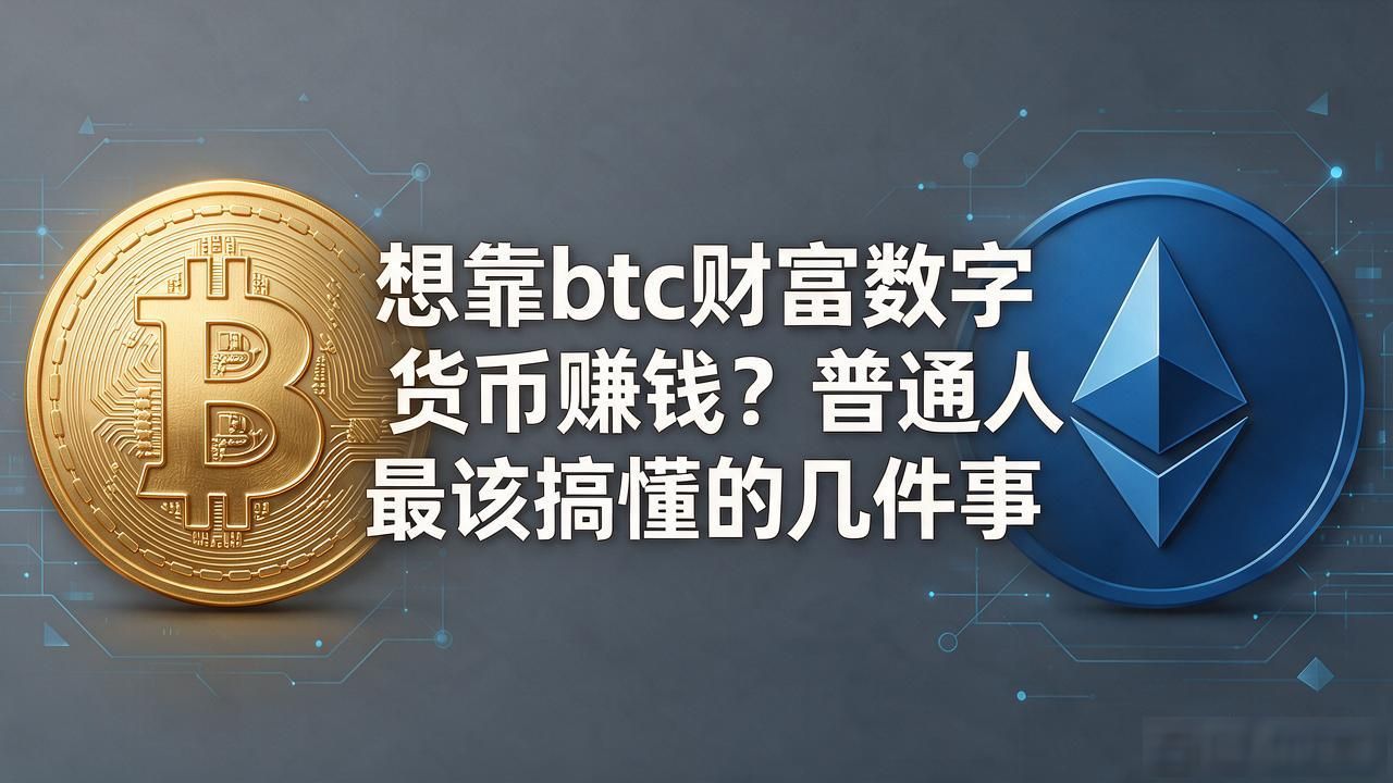 想靠btc财富数字货币赚钱？普通人最该搞懂的几件事